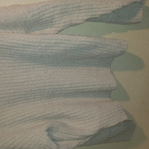 Cream Pulse Quarter Zip Pullover Ribbed Sweater L - Picture 3 of 6